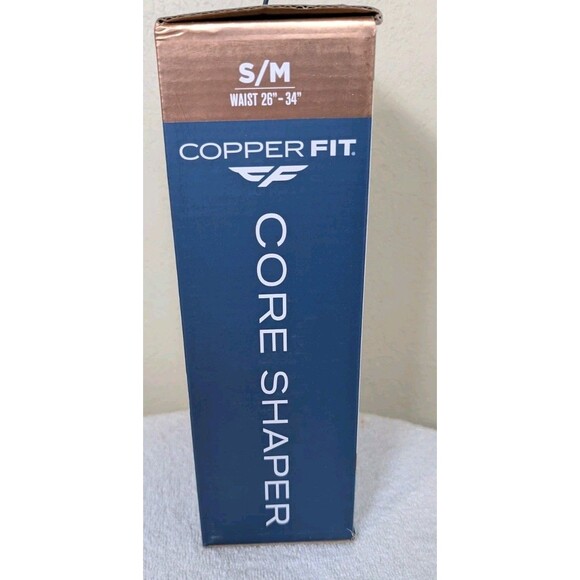 NEW - COPPER FIT Core Waist Belt Trainer Shaper Women Black S/M Waist 26"-34" - Picture 2 of 6